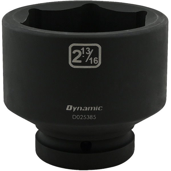1" Drive Standard Socket, Black Phosphate, Tools 2-13/16" X 1" Drive, 6 Point Standard Length